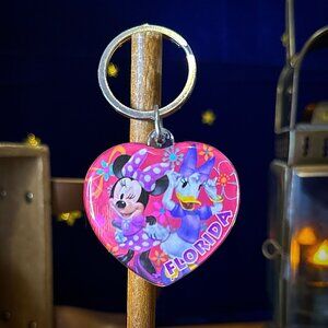 Disney - Minnie & Daisy Florida Heart Keychain